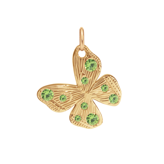 Zawieszka Papillon 1,5 cm pozłacana