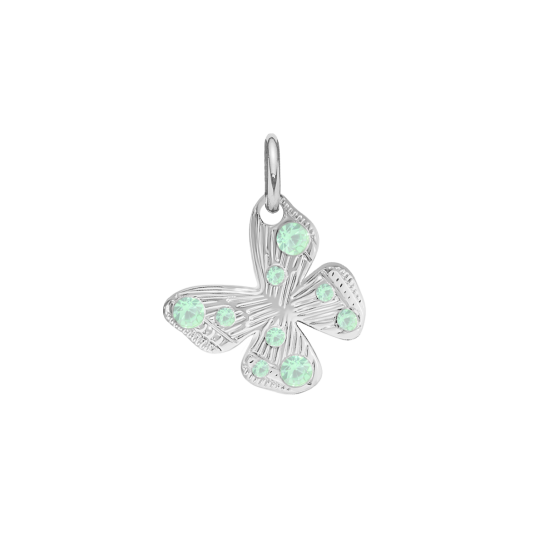 Zawieszka Papillon 1 cm posrebrzana