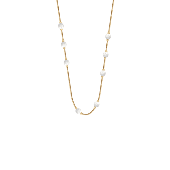 Naszyjnik Pearls pozłacany 40+5 cm
