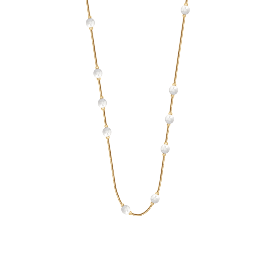 Naszyjnik Pearls pozłacany 60+5 cm