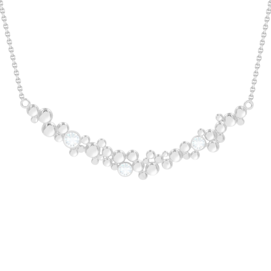 Naszyjnik Sparkling 3 posrebrzany