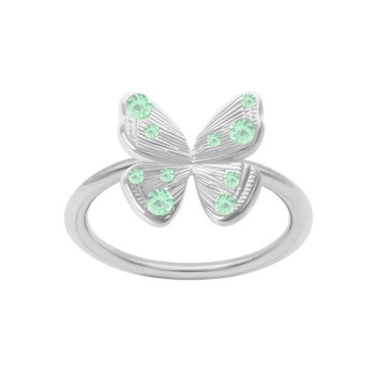 Pierścionek Papillon posrebrzany