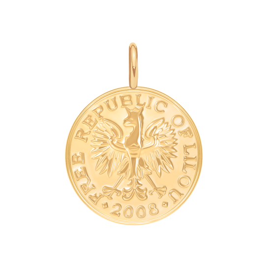 Zawieszka wisząca Moneta, 2 cm, PO