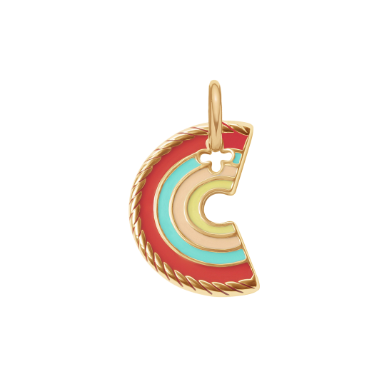 Zawieszka Rainbow pozłacana 2 cm