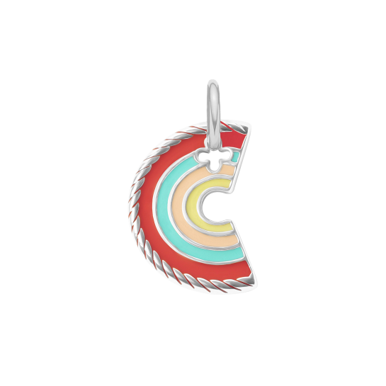 Zawieszka Rainbow posrebrzana 2 cm
