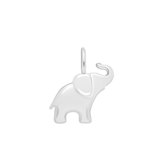 Słoń 1,4 cm posrebrzany