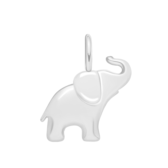 Słoń 2 cm posrebrzany