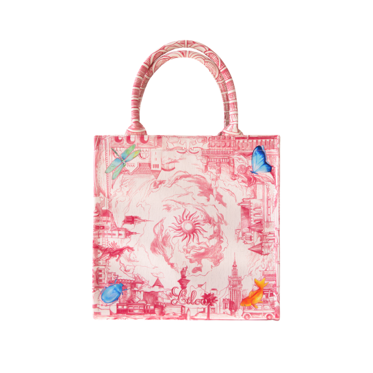 Shopper Opowieść 48.4 z tkaniny Canvas, czerwony