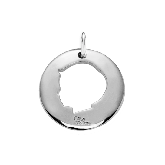 medalion chłopiec 2 cm srebrny