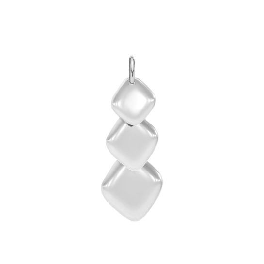 Zawieszka wisząca Snake 3,5 cm, posrebrzana
