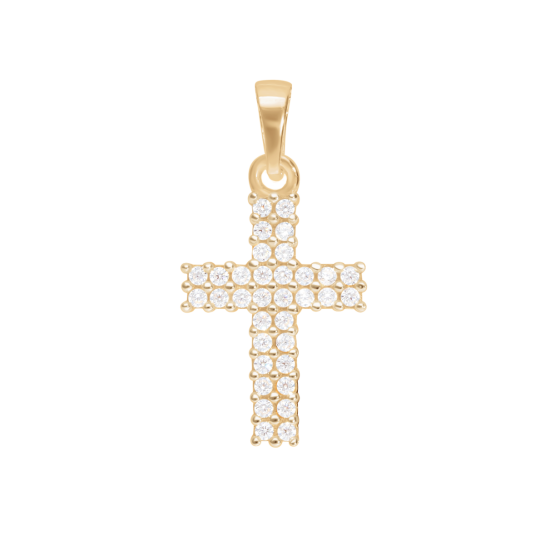 Zawieszka w kształcie krzyża o wielkości 1,5 cm