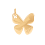 Naszyjnik z zawieszką Papillon 2 cm na cienkim klasycznym łańcuszku pozłacany