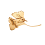 Kolczyki Ginko pozłacane