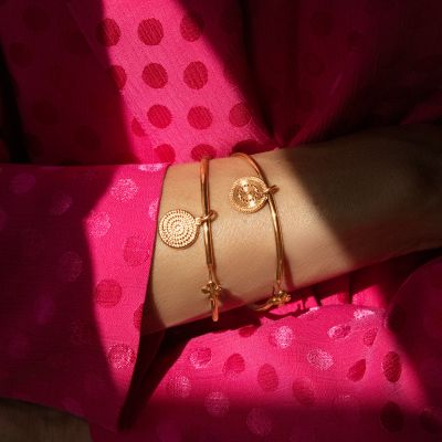 Bransoletka Penelope z pozłacaną zawieszką Boho I