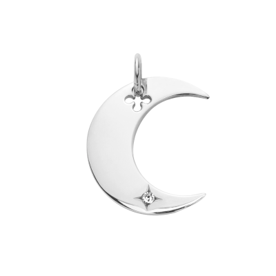 Zawieszka Lune srebrna 2 cm