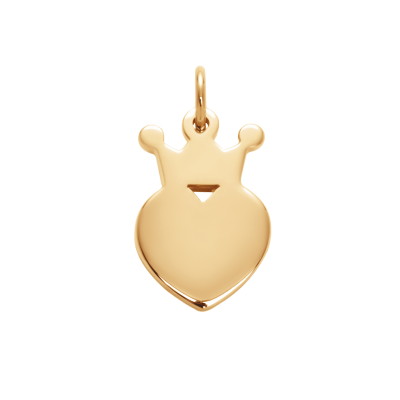 Zawieszka korona King 1,5 cm pozłacana