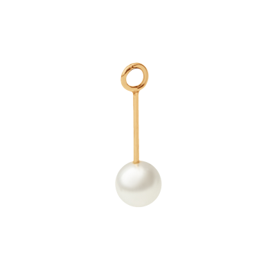 Zawieszka wisząca Pearl Lobe 2,6 cm, pozłacana