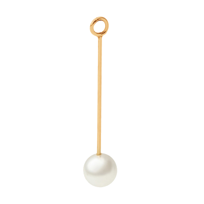 Zawieszka wisząca Pearl Lobe 5,7 cm, pozłacana