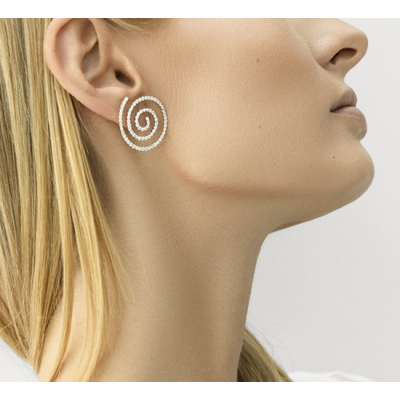 Kolczyki Spiral srebrne