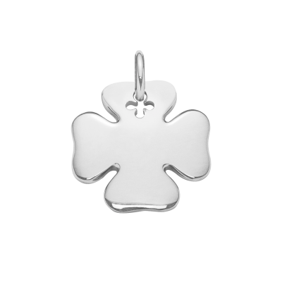 Koniczynka 2 cm posrebrzana