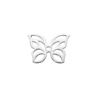 Motyl mini ażurowy posrebrzany