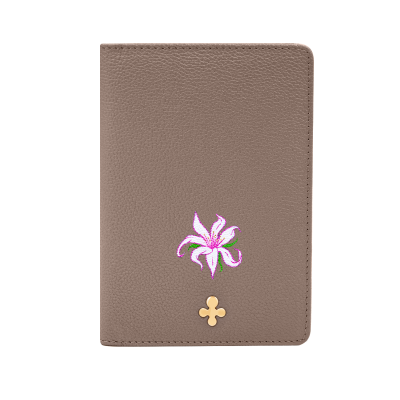Etui na paszport w kolorze mocca