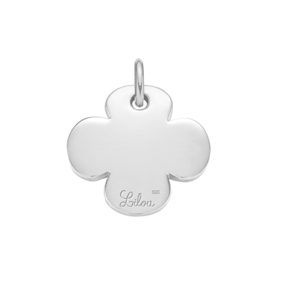 Koniczynka okrągła 1,5 cm srebrna