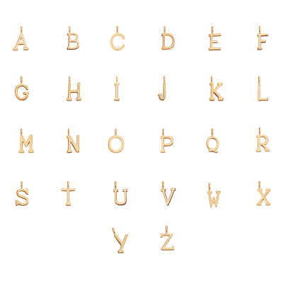 Literka Y pozłacana