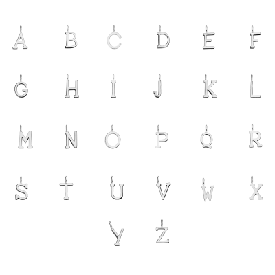 The letter A is silver-plated.