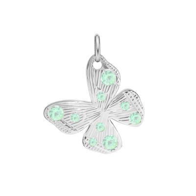 Zawieszka Papillon 1,5 cm posrebrzana