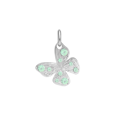 Zawieszka Papillon 1 cm posrebrzana