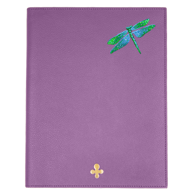 Notes skórzany w kolorze fioletowym