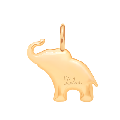 Słoń 2 cm pozłacany