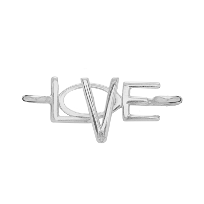 Zapięcie LOVE srebrne