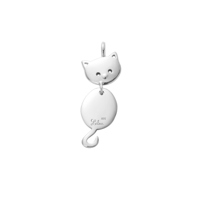 Zawieszka Kotek srebrny 2,3 cm