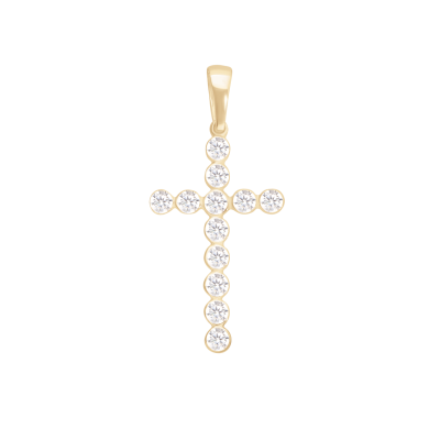 Zawieszka w kształcie krzyża o wielkości 2 cm