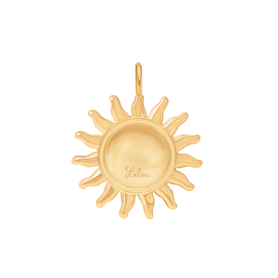 Zawieszka wisząca Soleil 1,2 cm, pozłacana