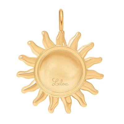 Zawieszka wisząca Soleil 2,2 cm, pozłacana