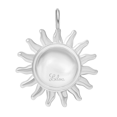 Zawieszka wisząca Soleil 2,2 cm, posrebrzana