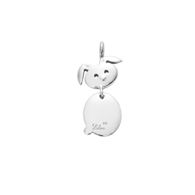 Zawieszka Zajączek srebrny 1,8 cm