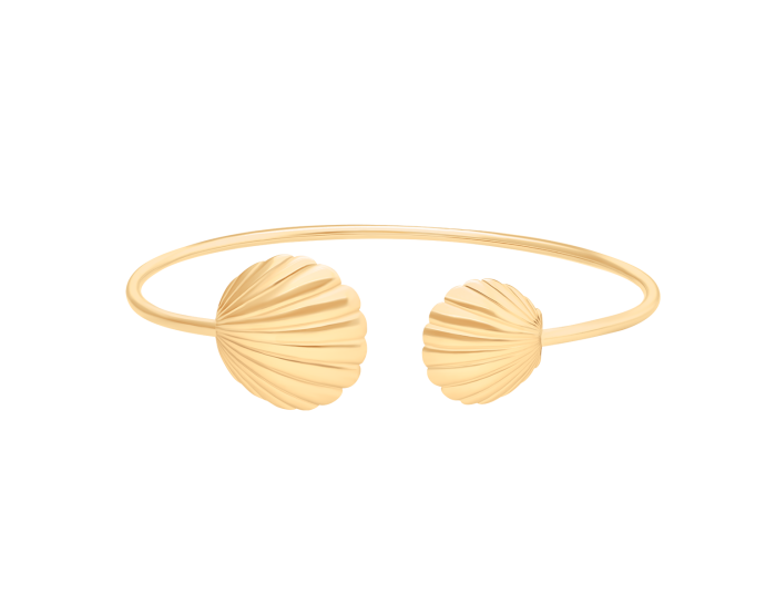 Bransoleta mankietowa Venus pozłacana