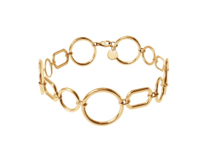Choker California pozłacany