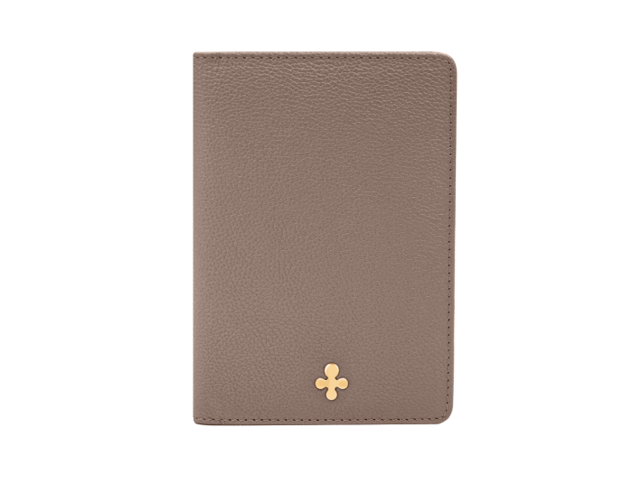 Etui na paszport w kolorze mocca