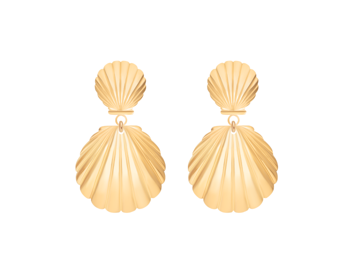 Kolczyki Venus 3,4 cm pozłacane
