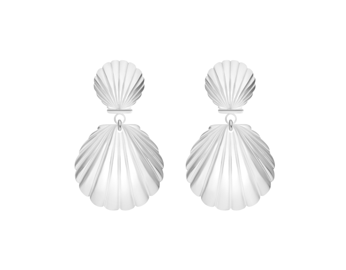 Kolczyki Venus 3,4 cm posrebrzane