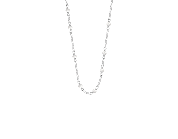 Naszyjnik Pearls posrebrzany 40+5 cm