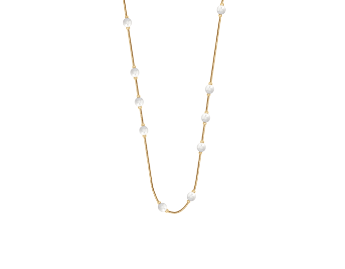 Naszyjnik Pearls pozłacany 60+5 cm
