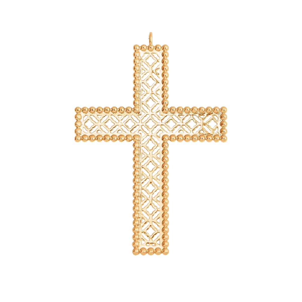 Krzyż Barok 4,5 cm pozłacany