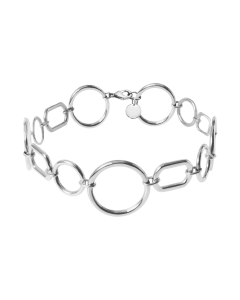 Choker California posrebrzany