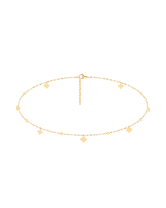 Choker Etincelle pozłacany